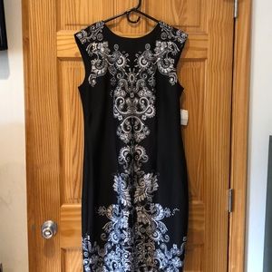 Black and white printed dress